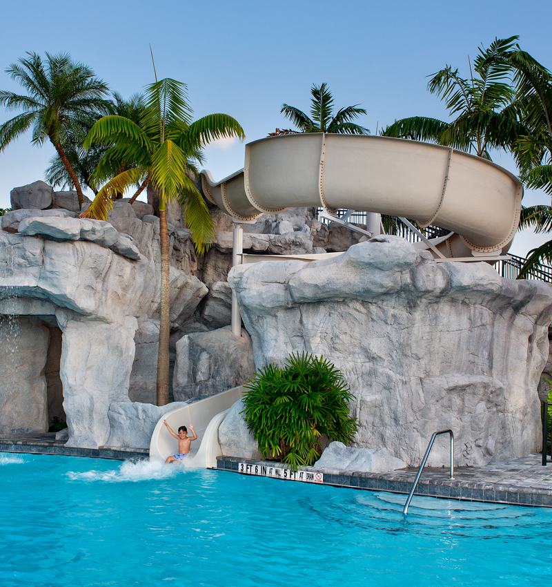the place at corkscrew waterslide