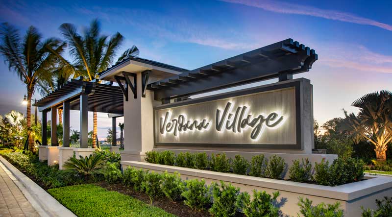 verdana village sign