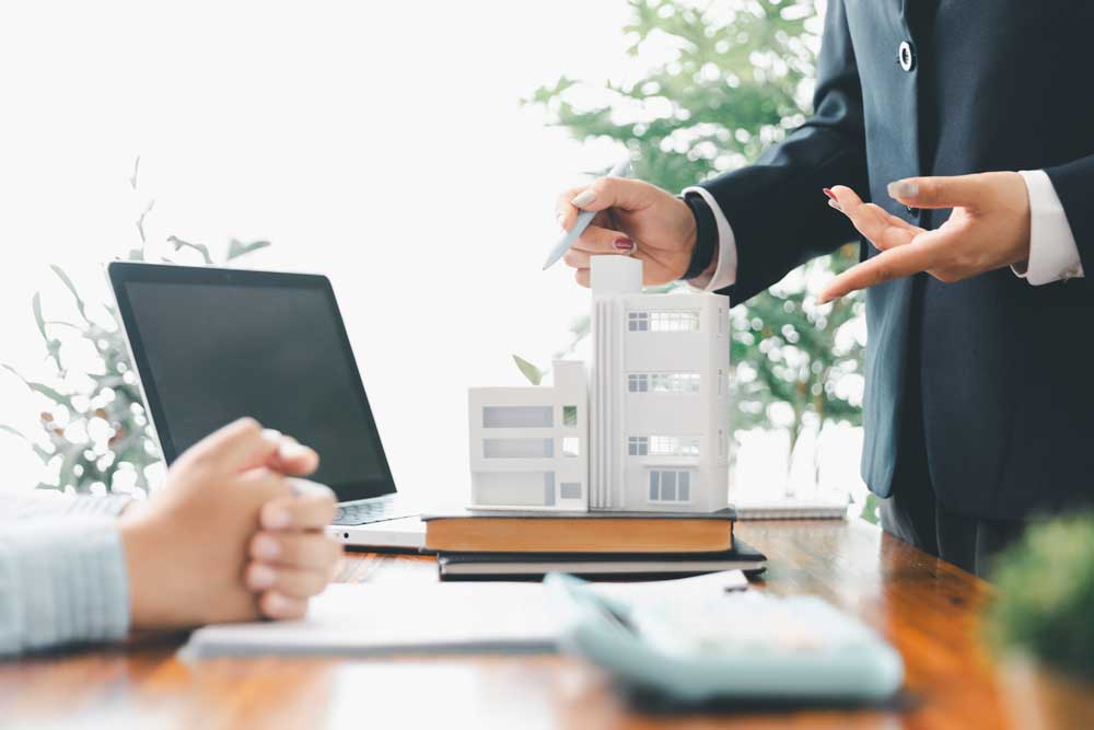 business people at a table